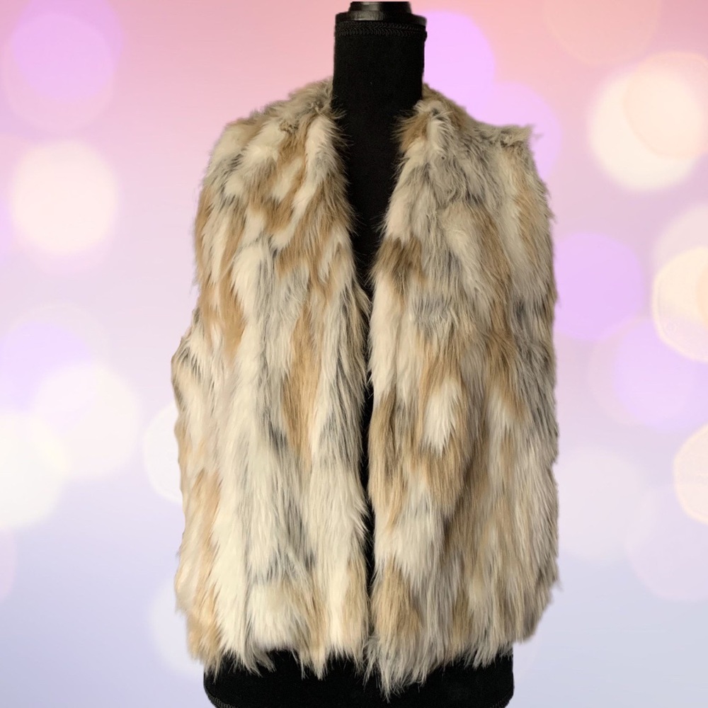 Boho Chic Faux Fur Vest Forever 21 Size Large